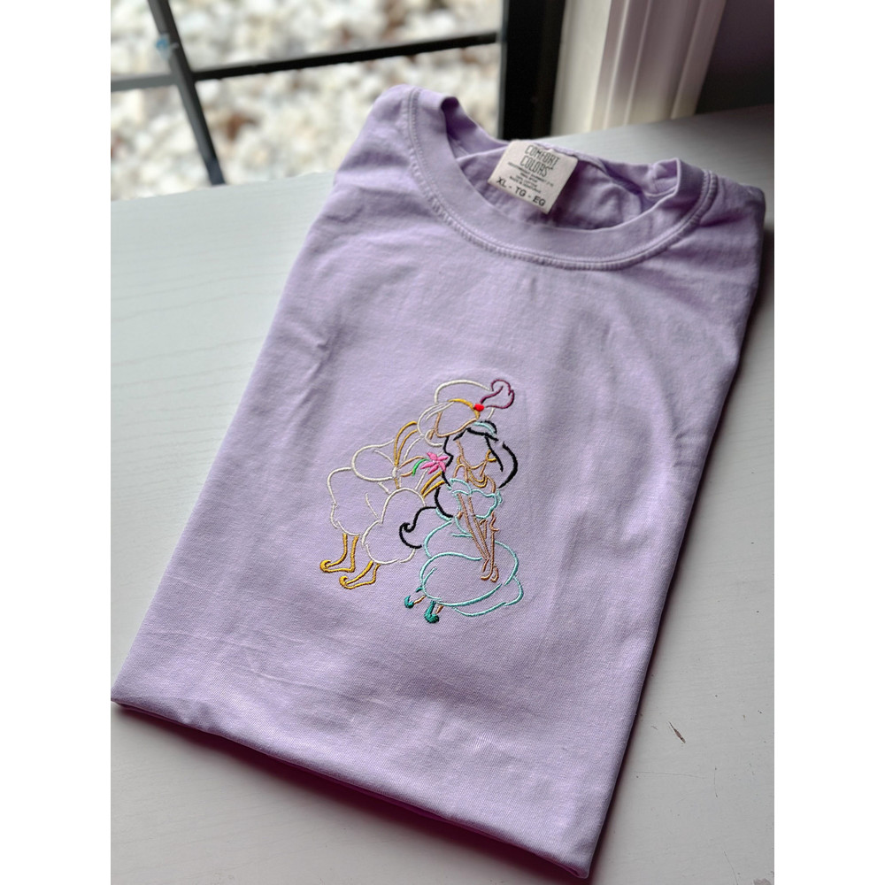 Prince Ali and Jasmine Embroidered Shirt Princess Love Crewneck Disney Aladdin Embroidered Crewneck.jpg
