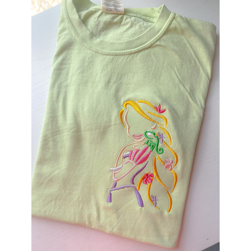 Princess Rapunzel Embroidered T-Shirt Disney Princess Embroidered T-Shirt Disney Embroidered Shirt.jpg