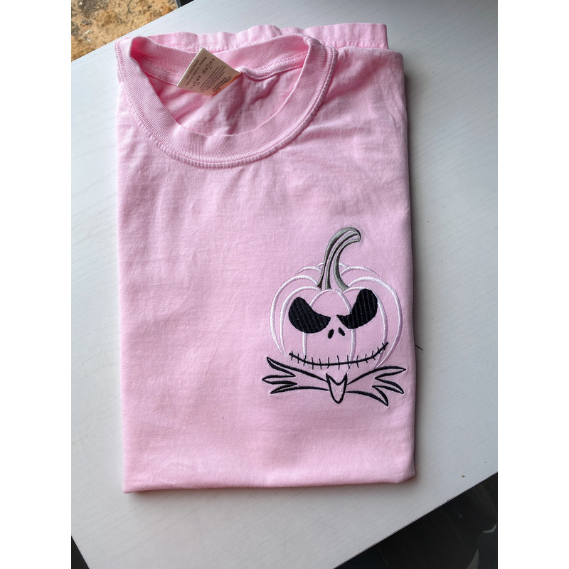 Pumpkin Jack Skellington Embroidered Shirt Disney Halloween Nightmare Before Christmas Embroidered Shirt.jpg