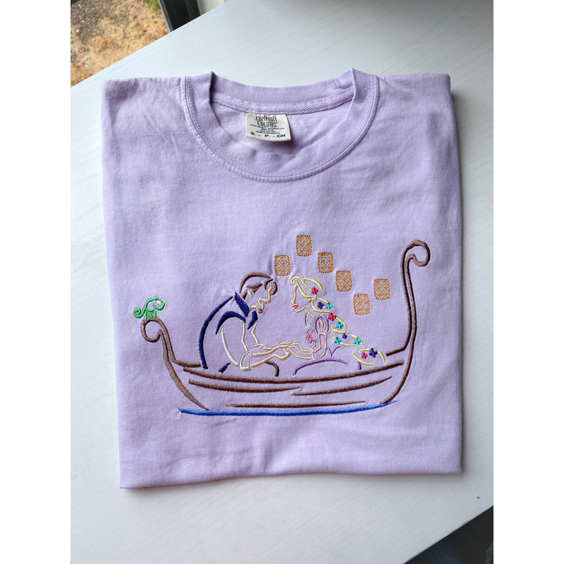 Rapunzel and Flynn Embroidered Shirt Disney Princess Embroidered Shirt.jpg
