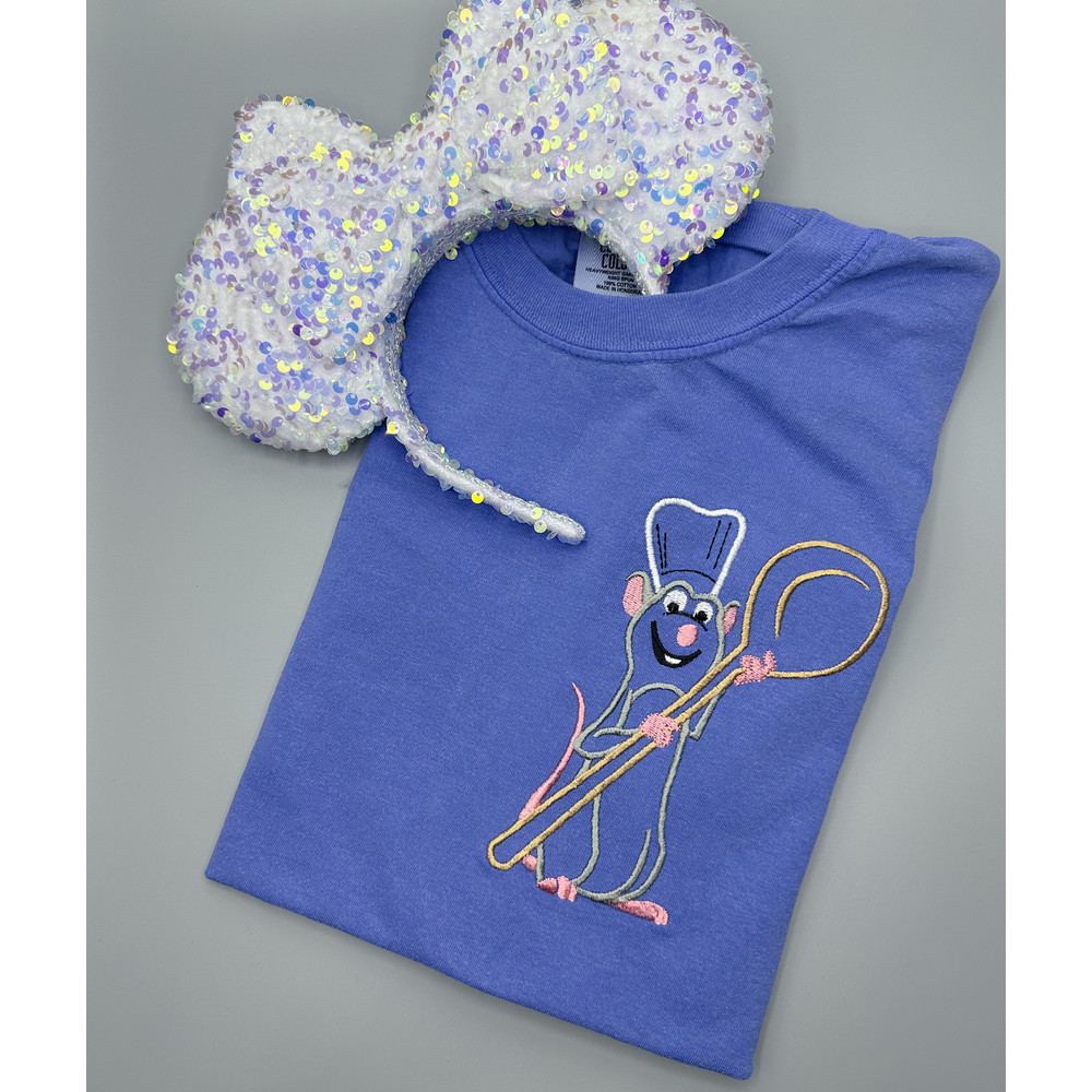 Remy Ratatouille Embroidered T-Shirt Disney Embroidered Shirt Long Sleeve.jpg