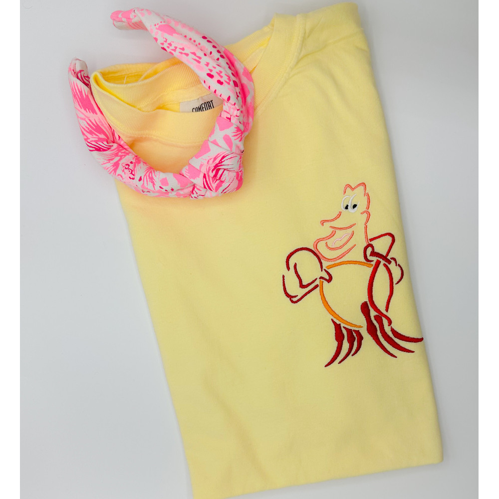 Sebastian Embroidered T-shirt Disney Little Mermaid Embroidered T-shirt Disney World Disneyland Embroidered T-shirt.jpg