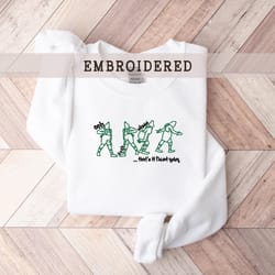 embroidered thats it im not going scene sweatshirt, funny christmas crewneck, embroidery xmas sweater, gift for women,