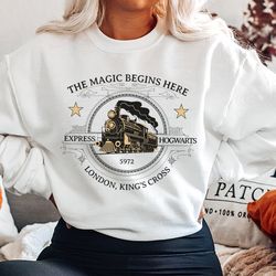 hogwarts sweatshirt, wizard school, gift for reader, potter sweatshirt, hp sweater, bookworm shirt, hp shirts, book read