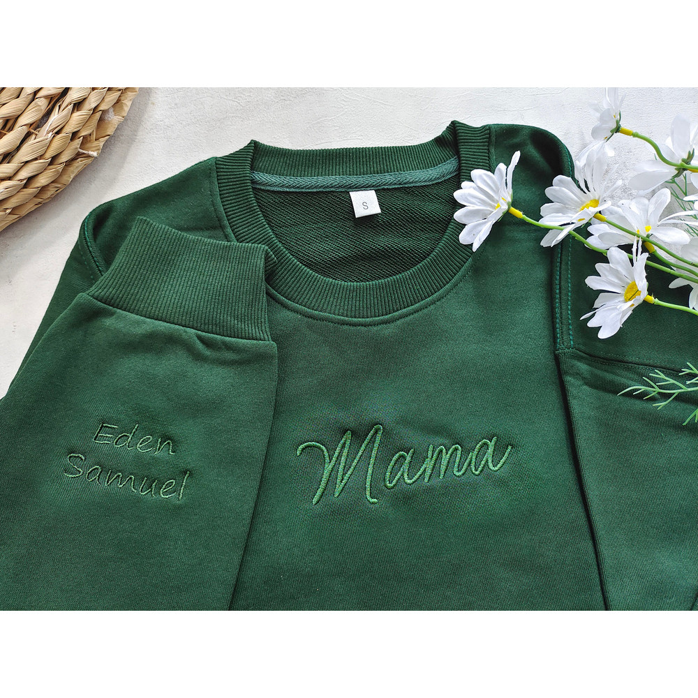 Custom mama and Sleeve Embroidered Sweatshirt,Grandmother Sweatshirt with Kids Names,Sweatshirt for mom, Gift for MAMA.jpg
