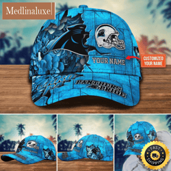 Carolina Panthers Baseball Cap Flower Custom Trending Cap