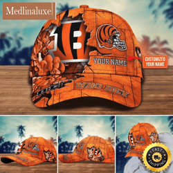 Cincinnati Bengals Baseball Cap Flower Custom Trending Cap