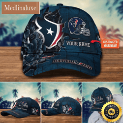Houston Texans Baseball Cap Flower Custom Trending Cap