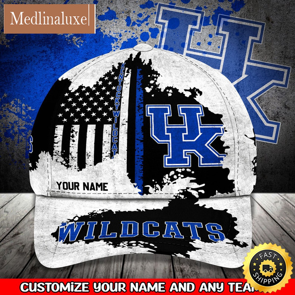 NCAA Kentucky Wildcats Baseball Cap Your Name Custom Baseball Cap.jpg