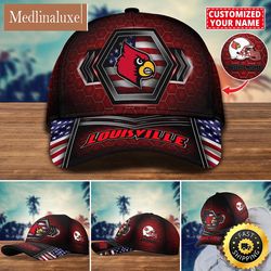 NCAA Louisville Cardinals Baseball Cap Best Trending Custom Name Cap