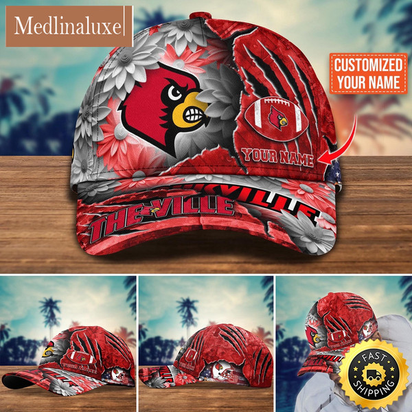 NCAA Louisville Cardinals Baseball Cap Custom Hat For Fans New Arrivals.jpg