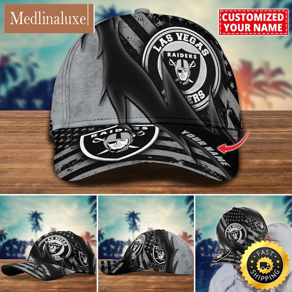 NFL Las Vegas Raiders Baseball Cap Custom Football Hat For Fans.jpg