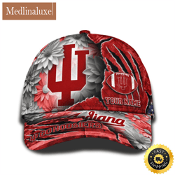 Personalized NCAA Indiana Hoosiers All Over Print BaseBall Cap The Perfect Way To Rep Your Team