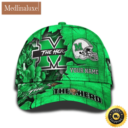 Personalized NCAA Marshall Thundering Herd All Over Print Baseball Cap Show Your Pride