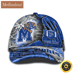 Personalized NCAA Memphis Tigers All Over Print Baseball Cap The Perfect Way To Rep Your Team