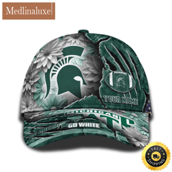 Personalized NCAA Michigan State Spartans All Over Print Baseball Cap The Perfect Way To Rep Your Team