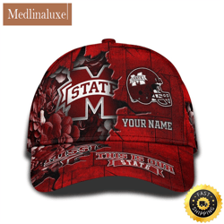 Personalized NCAA Mississippi State Bulldogs All Over Print Baseball Cap Show Your Pride