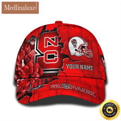 Personalized NCAA NC State Wolfpack All Over Print Baseball Cap Show Your Pride