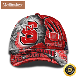 Personalized NCAA NC State Wolfpack All Over Print Baseball Cap The Perfect Way To Rep Your Team