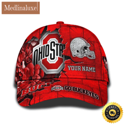 Personalized NCAA Ohio State Buckeyes All Over Print Baseball Cap Show Your Pride