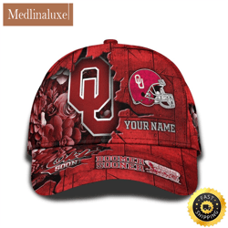 Personalized NCAA Oklahoma Sooners All Over Print Baseball Cap Show Your Pride