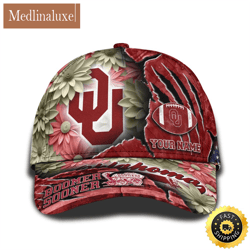 Personalized NCAA Oklahoma Sooners All Over Print Baseball Cap The Perfect Way To Rep Your Team
