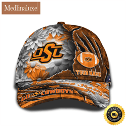 Personalized NCAA Oklahoma State Cowboys All Over Print Baseball Cap The Perfect Way To Rep Your Team