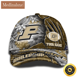 Personalized NCAA Purdue Boilermakers All Over Print Baseball Cap The Perfect Way To Rep Your Team