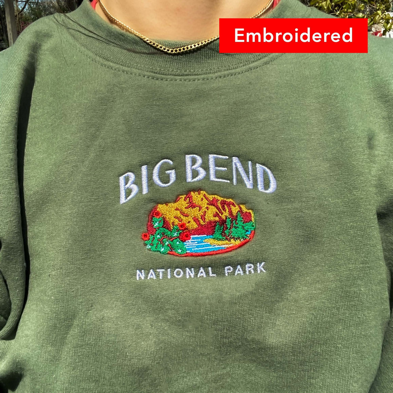 Big Bend National Park Sweatshirt vintage, Texas Crewneck, Desert Roadtrip Shirt.jpg