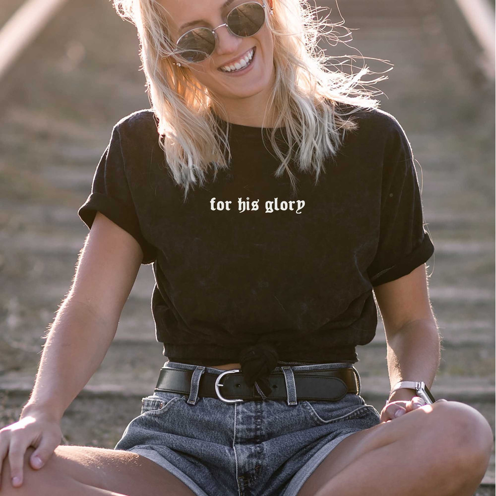 For His Glory Christian T-Shirt, Christian Shirt.jpg