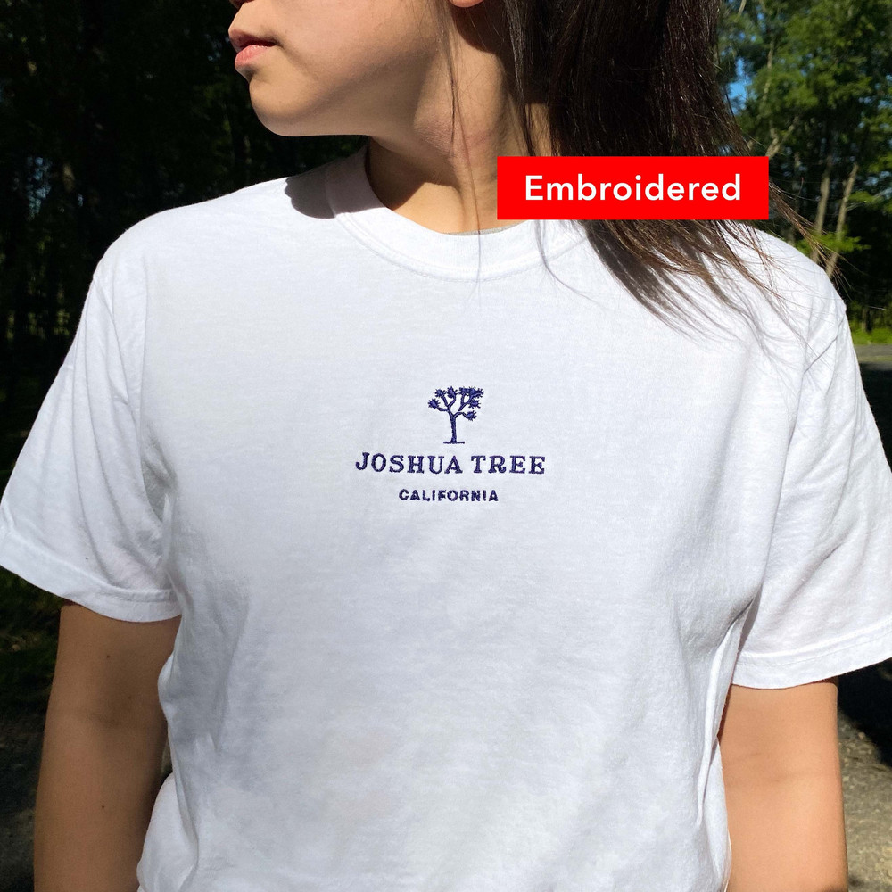 Joshua Tree California t-shirt, retro comfort colors shirt embroidered, national parks UNISEX.jpg