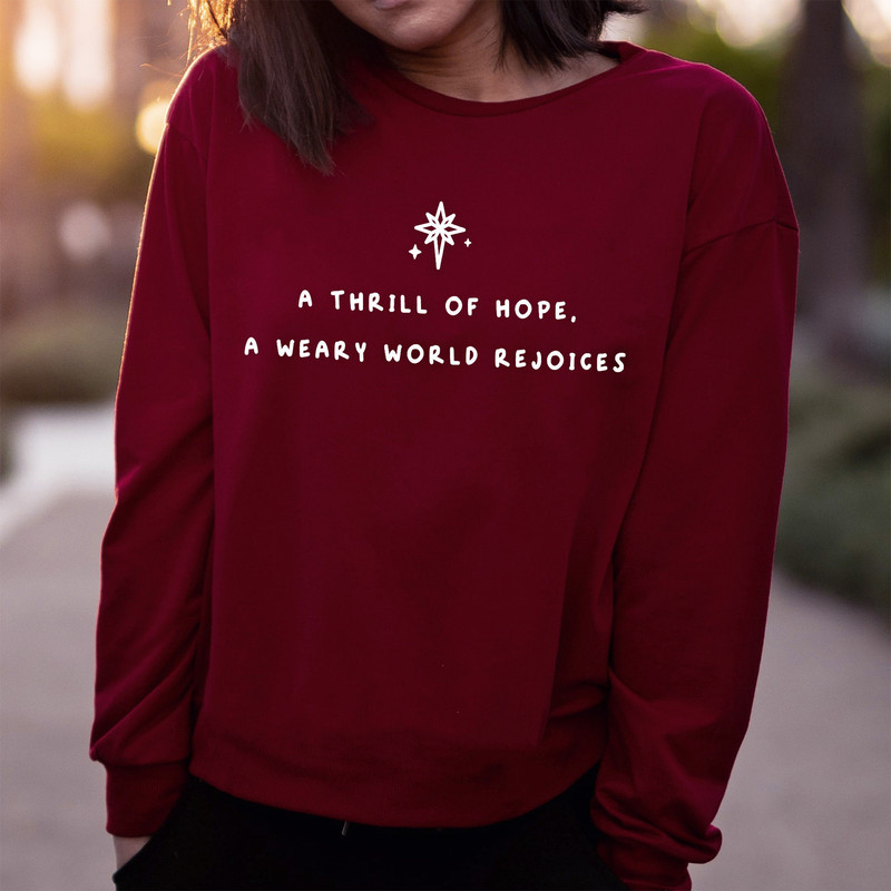 Joy to the World Christian Christmas shirt, christian jesus sweatshirt, Church Crewneck Christmas shirt Jesus Gift, Cute Long Sleeve.jpg