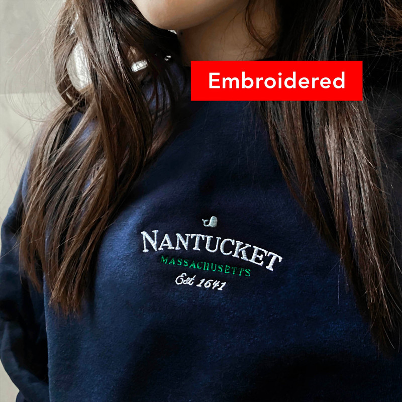 Nantucket Sweatshirt, Brandy Melville Insp Crewneck, vintage embroidered massachusetts sweatshirt.jpg