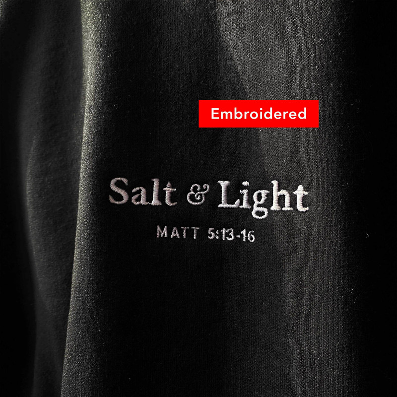 Salt and Light sweatshirt, Christian Crewneck embroidery.jpg