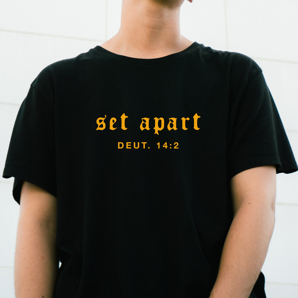 Set Apart T-Shirt, Christian shirt, workout gym tee, Mens Womens workout Shirt, Christian verse apparel, exercise simple cool christmas gift.jpg