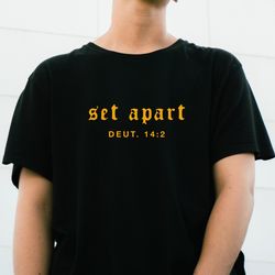 set apart t-shirt, christian shirt, workout gym tee, mens womens workout shirt, christian verse apparel, exercise simple