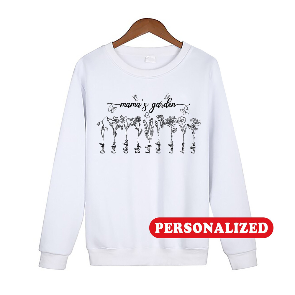 Custom Embroidered shirt, Custom Birth Month Birth Flower shirt, Floral Embroidered sweatshirt, Mother's Day Gift, Custom Mama Grandma Shirt 1.jpg