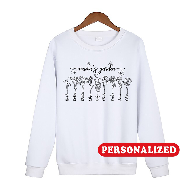 Custom Embroidered shirt, Custom Birth Month Birth Flower shirt, Floral Embroidered sweatshirt, Mother's Day Gift, Custom Mama Grandma Shirt 1.jpg
