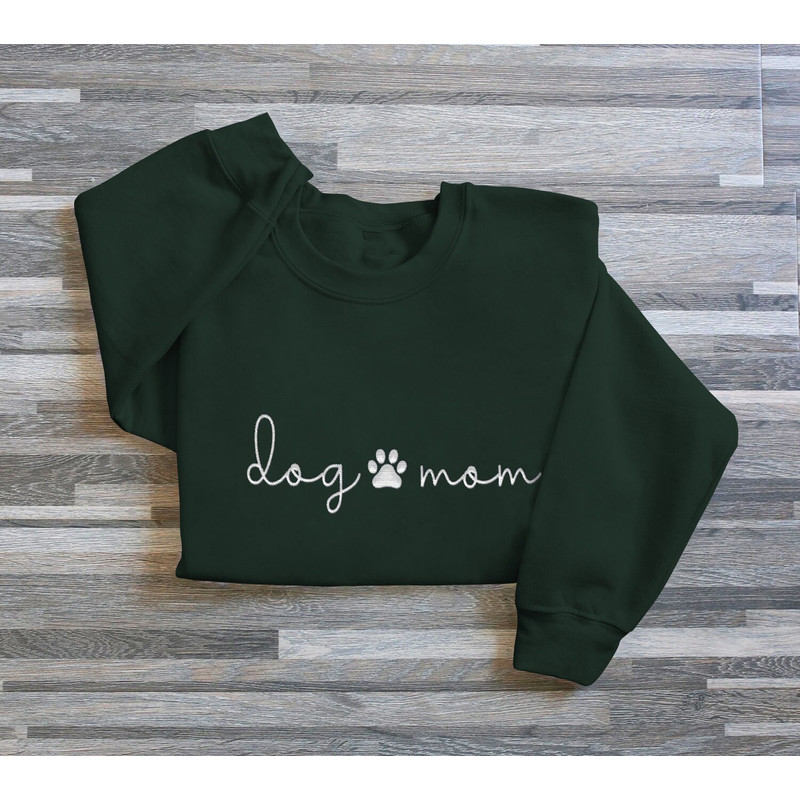 DOG MOM Embroidered Sweatshirt, Embroidered Dog Mom Gift, Dog Mom Sweatshirt, Dog Mom shirt, Dog Mom Shirt for Women, Unisex.jpg