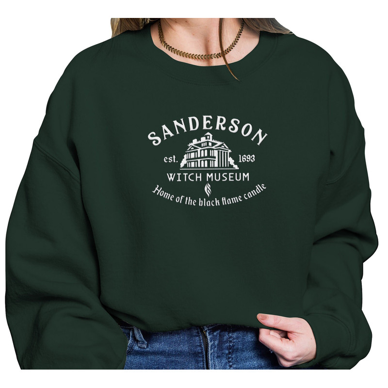Embroidered Halloween Sweatshirt, Sanderson Sisters Witch Museum Hocus Pocus Autumn Jumper, Cosy Autumn Sweater, Winter Sweater, Fall Tshirt.jpg