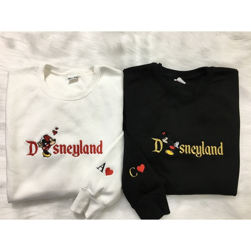Embroidered Mickey and Minnie Sweatshirt, Embroidered couple Disneyland sweatshirt, Magic Trip Hoodie, Disney Trip Sweatshirt.jpg