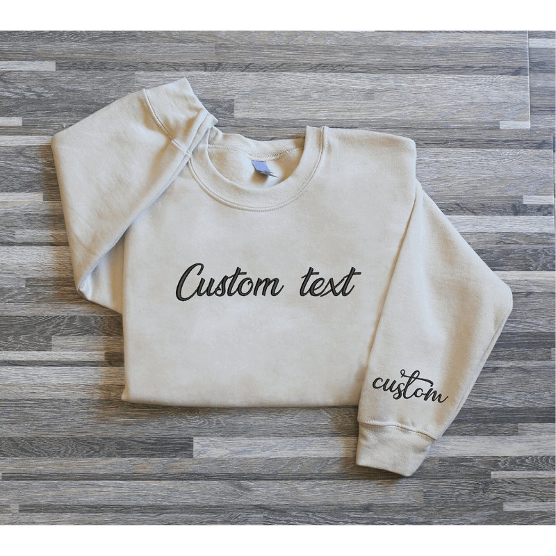 Personalized Embroidered Hoodies , Custom Text Letters Hoodies, CUSTOM TEXT Customized Embroidery Gift for her 1.jpg