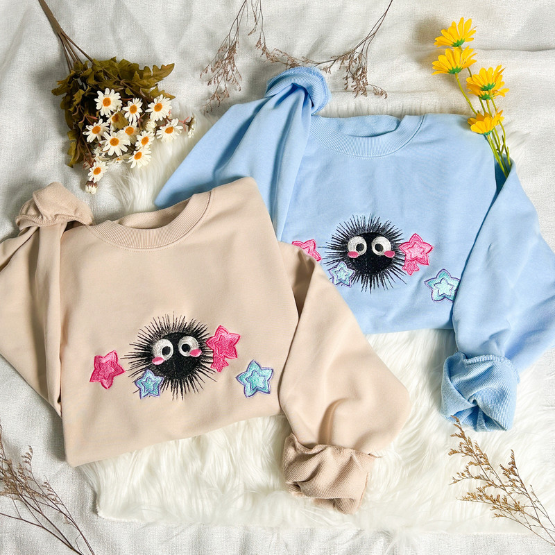 Star Soot-sprite Embroidered Sweatshirt Soot-sprite T-shirt Soot-sprite Embroidered Hoodie Star Sweater Crew Neck Sweatshirt.jpg