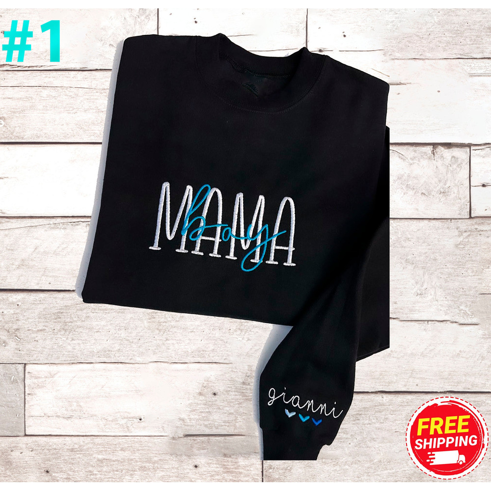 Mama Embroidered Sweatshirt, Mom Life Sweatshirt, Mother's Day Sweatshirt, Funny Mother's Day Gift, Mom Of Boys, Retro Boy Mama Sweatshirt.jpg