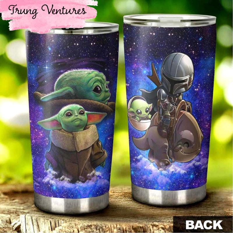 Cartoon Movie Baby Yoda Star War Stainless Steel Tumbler For Disney Fan.jpg
