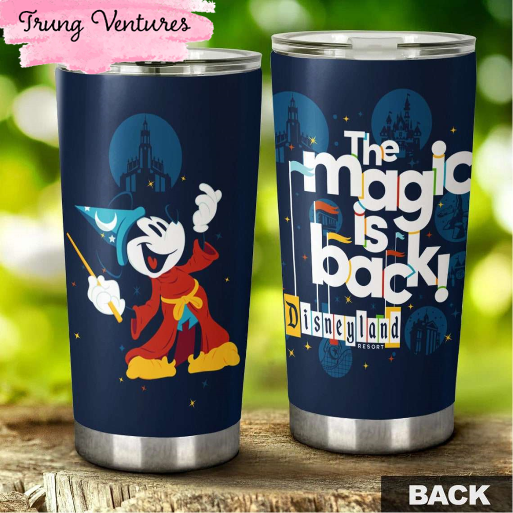 Cartoon Movie Mickey Mouse Fantasia Stainless Steel Tumbler For Disney Fan.jpg