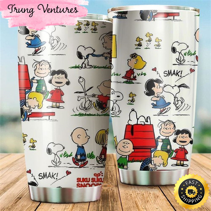Funny Snoopy And Charlie Brown Gift For Lover Travel Tumbler.jpg