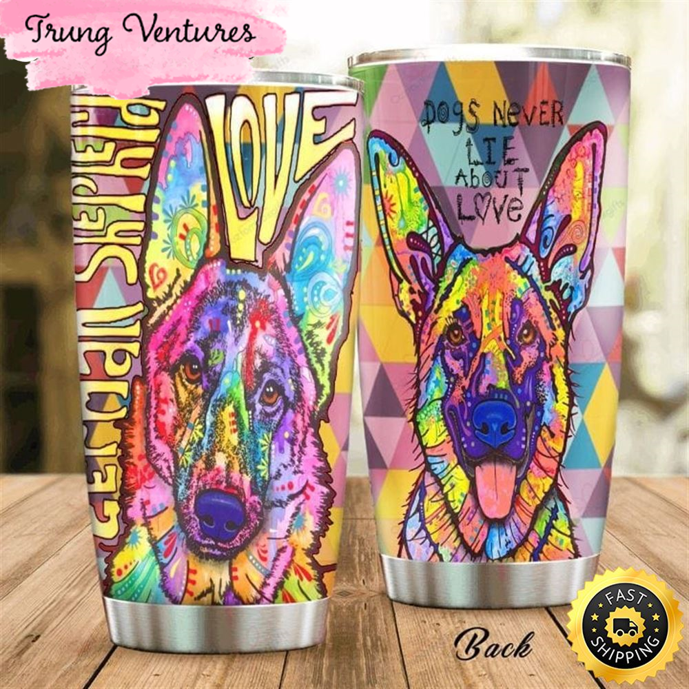 German Shepherd Hippie Stainless Steel Tumbler For Men And Women.jpg