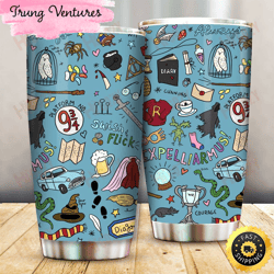 harry potter expelliarmus magical items gift for lover day travel tumbler