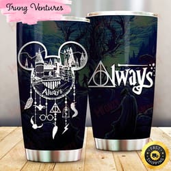 harry potter harry hogwarts always dreamcatcher gift for lover day travel tumbler
